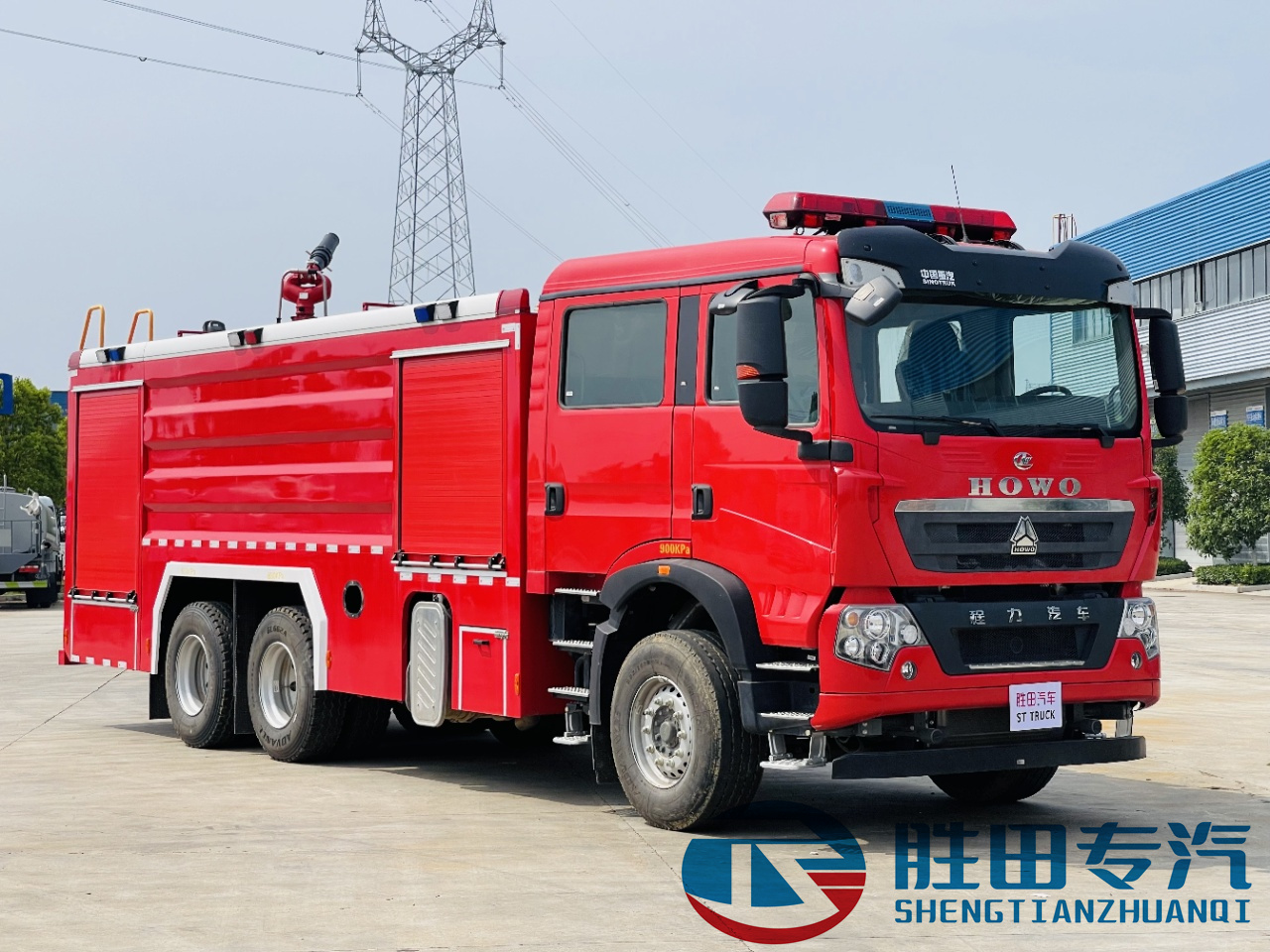 豪沃17噸水罐消防車